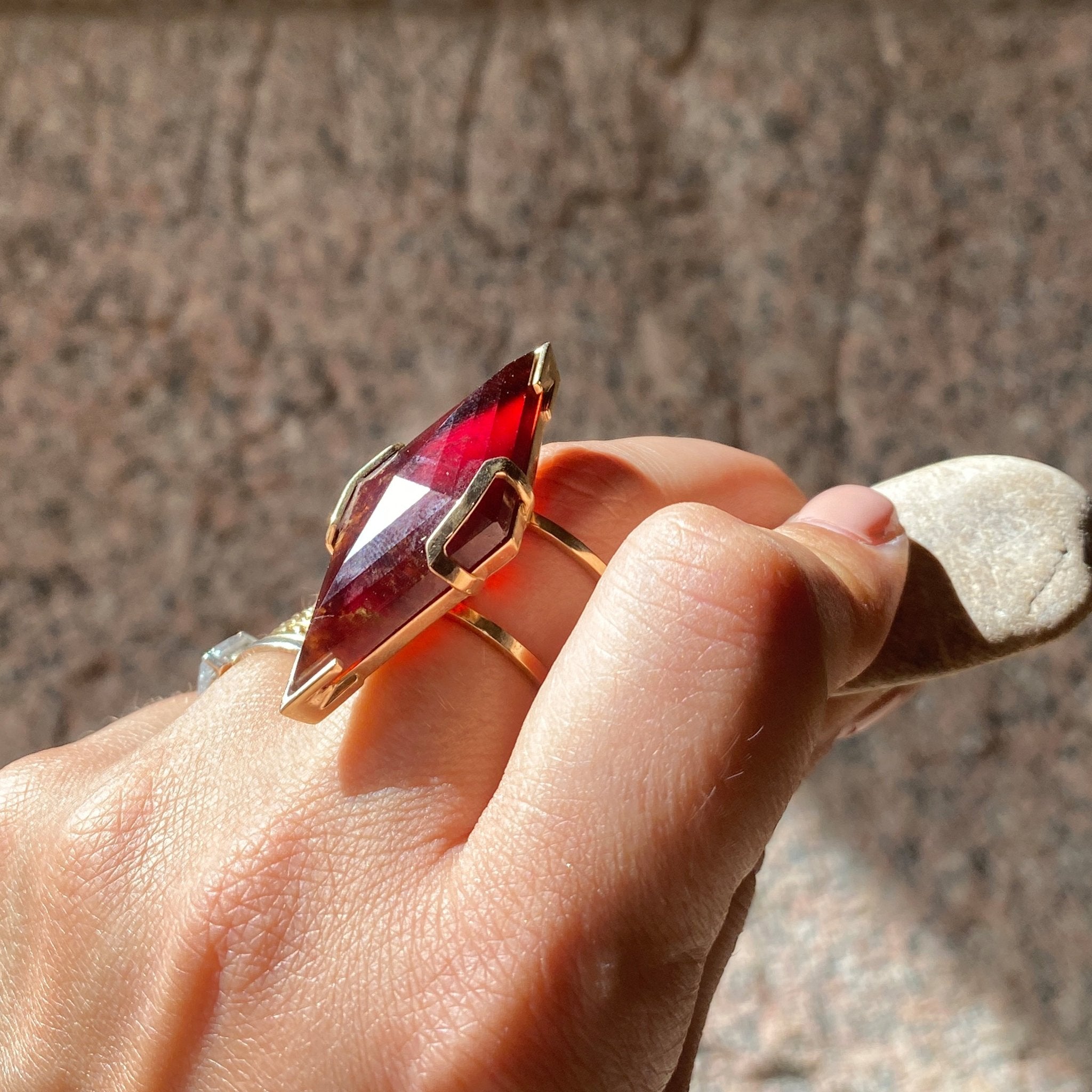 🪐 ASCENSION SPESSARTINE GARNET RING - Hey Babe LA