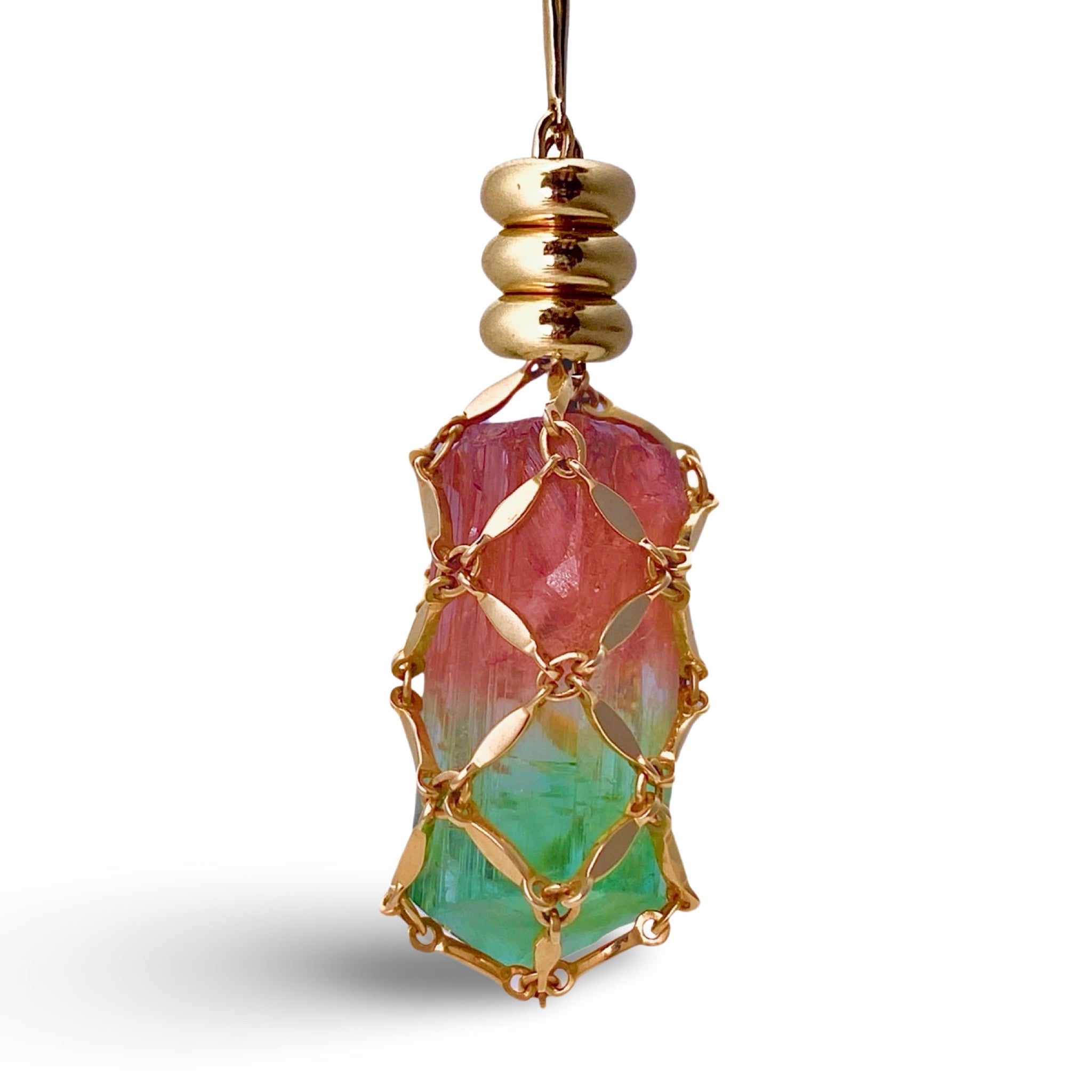 💠 DUOTONE TOURMALINE PETITE ELO NECKLACE - Hey Babe LA