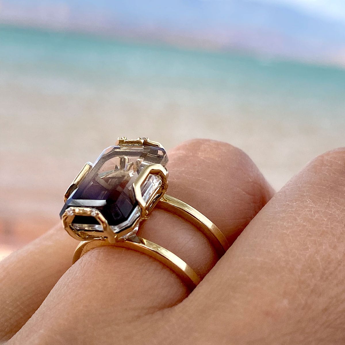 🪐 HEART + SOLAR PLEXUS CHAKRA UNITY RING - Hey Babe LA