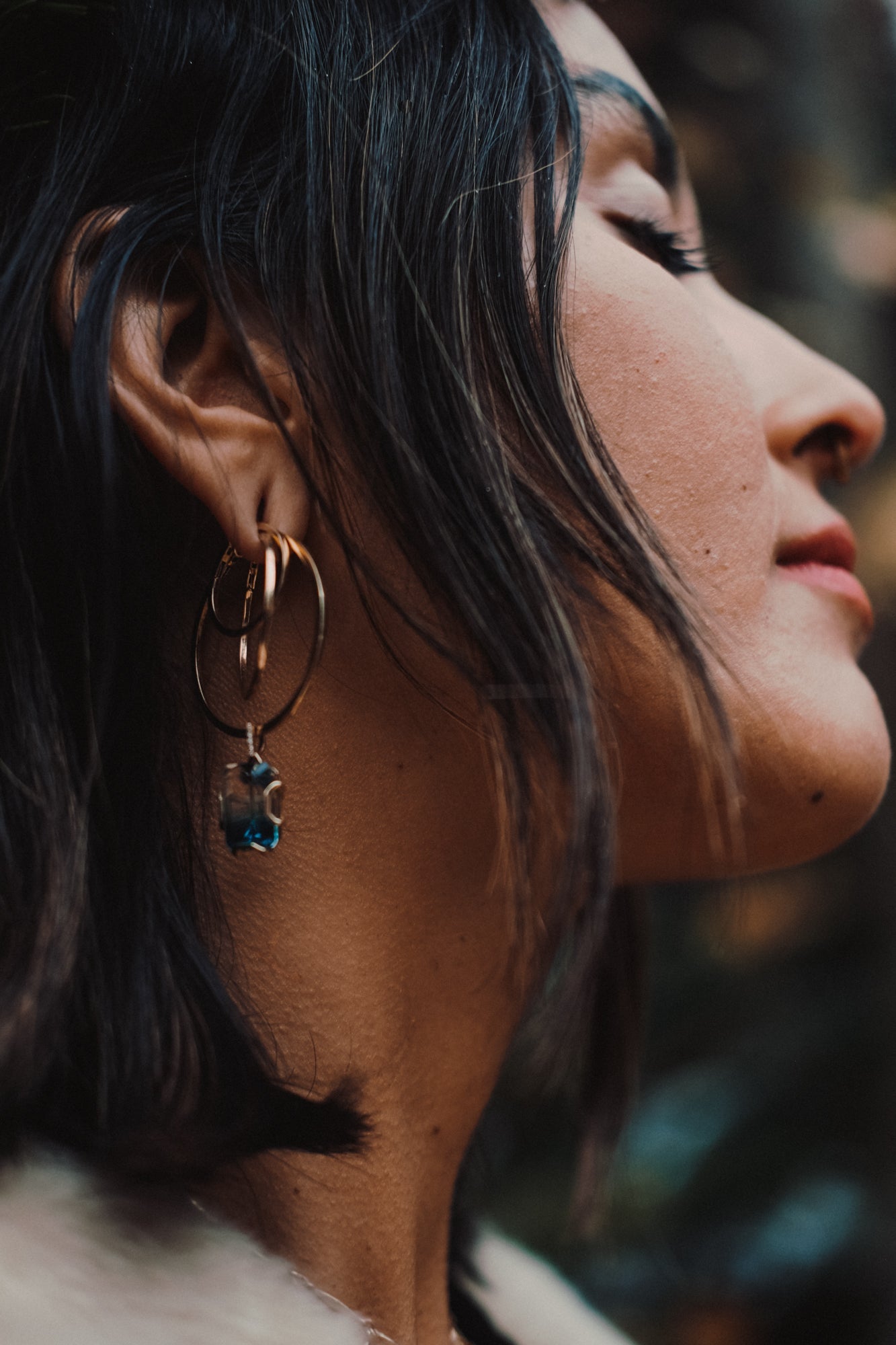 🪐 THIRD EYE + THROAT OMBRÉ QUARTZ UNITY PENDANT - Hey Babe LA
