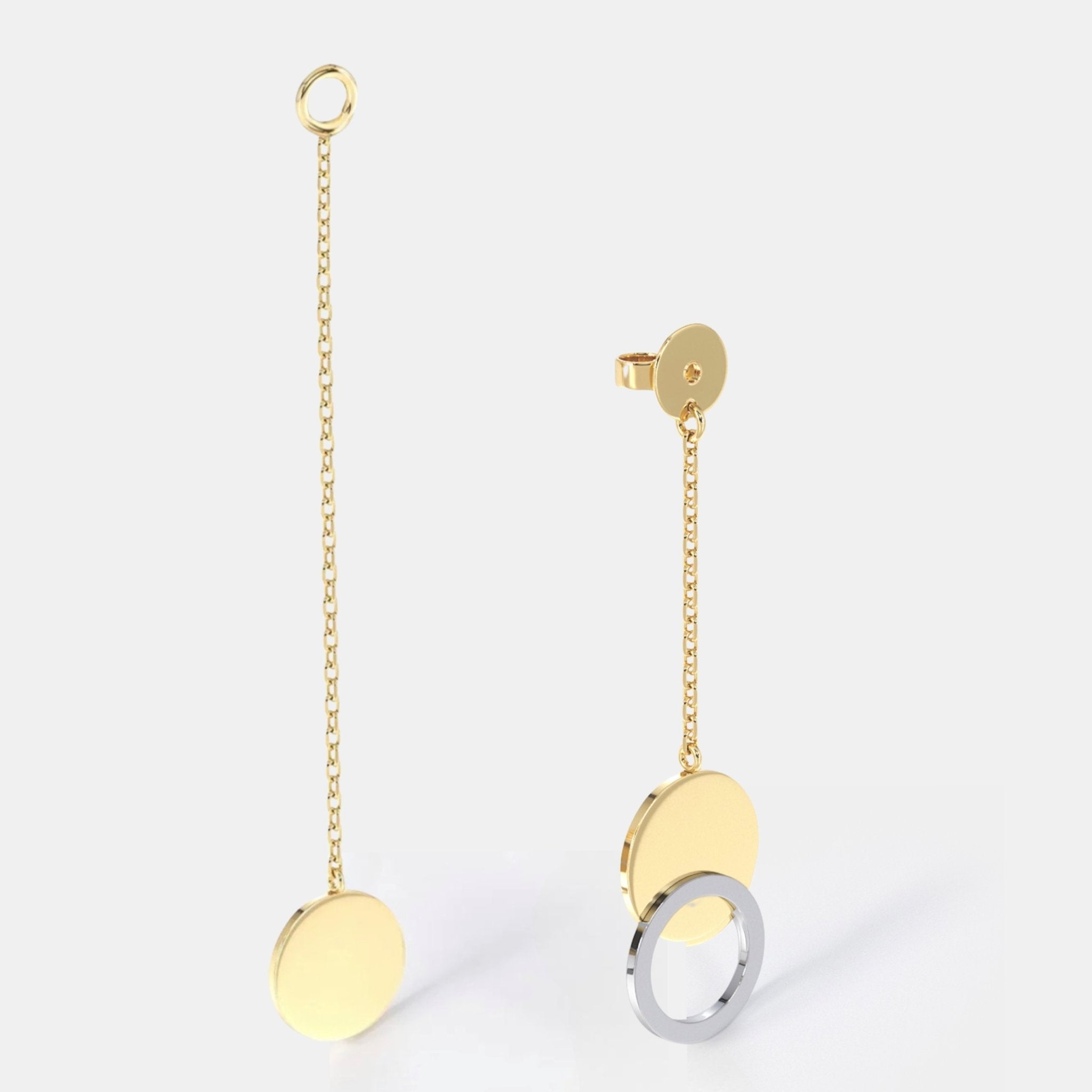 💫 GOLDEN DOT STUD + SOLAR + DUOTONE ECLIPSE MODULAR CHARMS STAXX - Hey Babe LA