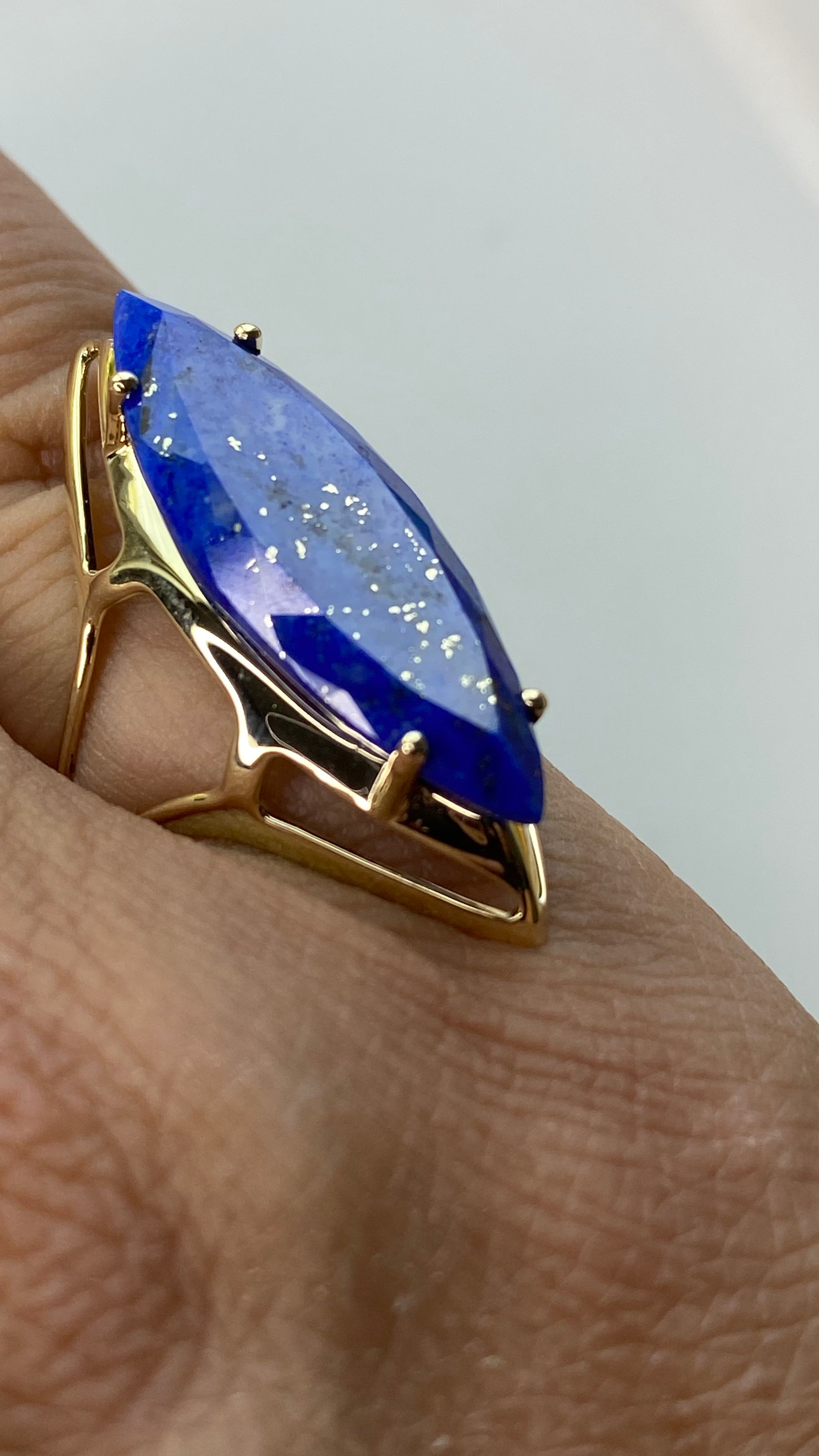 🪐 LAPIS LAZULI VESICA RING