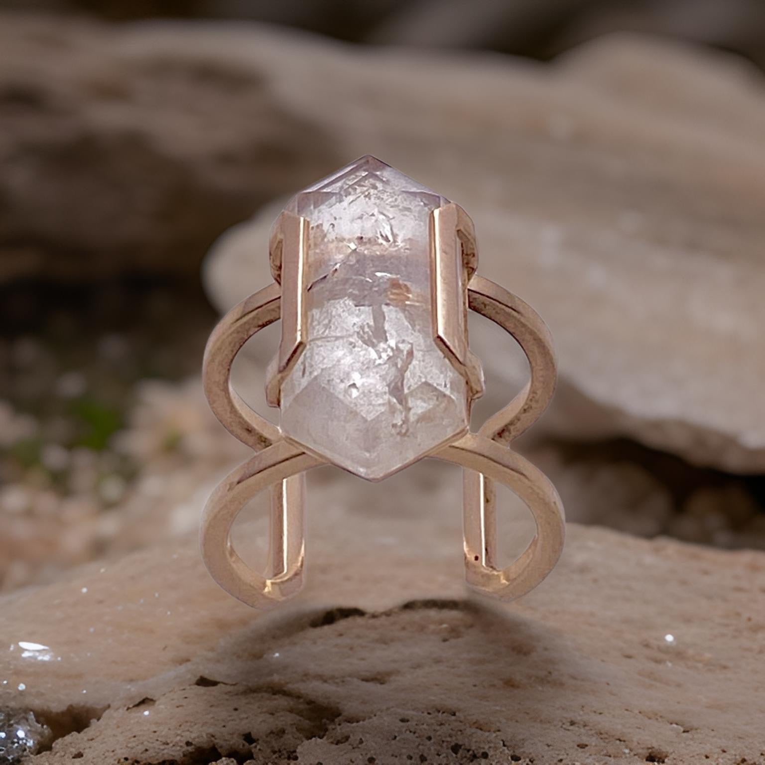 🪐 RUTILATED TOPAZ RING - Hey Babe LA