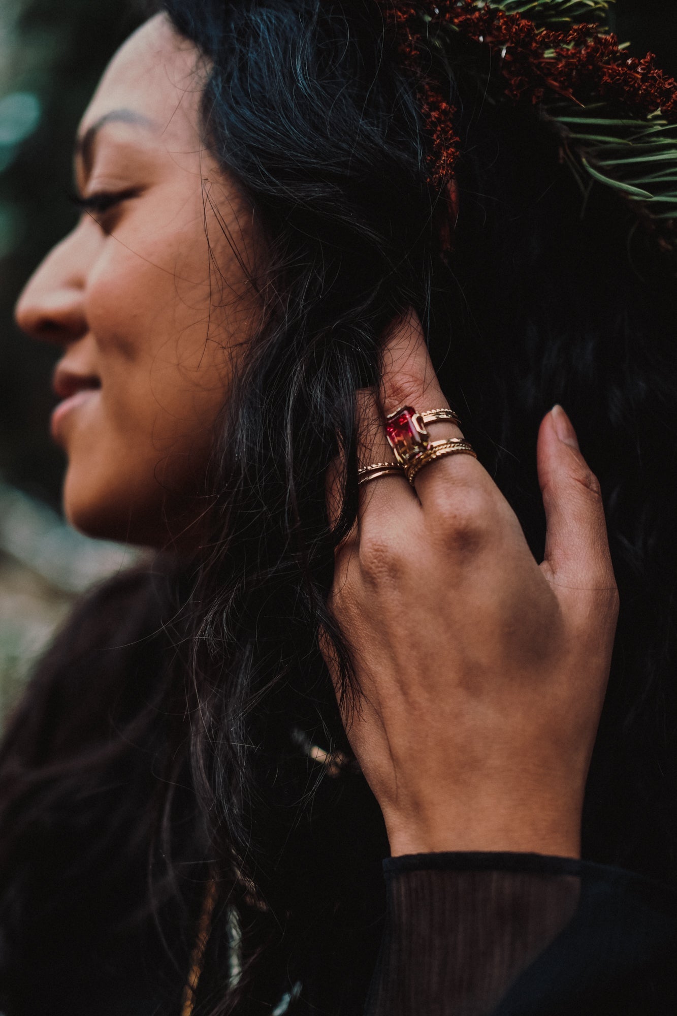 🪐 SOLAR PLEXUS + CROWN UNITY RING - Hey Babe LA